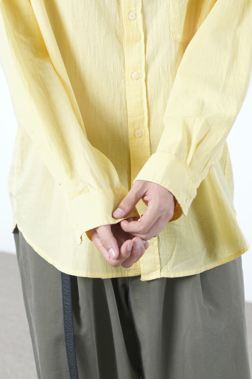 [2] 이얼즈어고 헴프 코튼 포이카 셔츠 치즈 yrs 상품이미지3