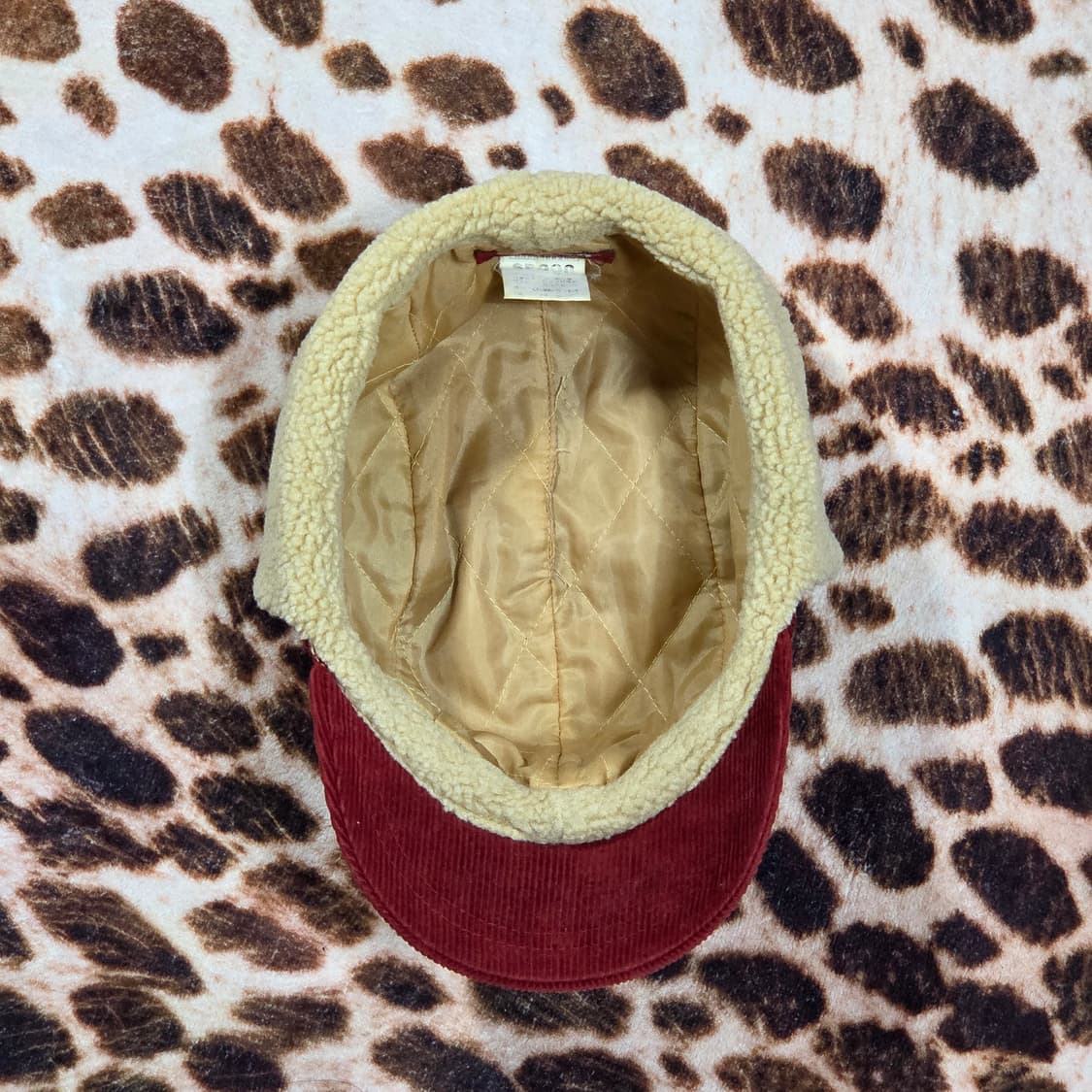 빈티지 레드 코듀로이 군밤 모자 트루퍼햇 상품이미지7