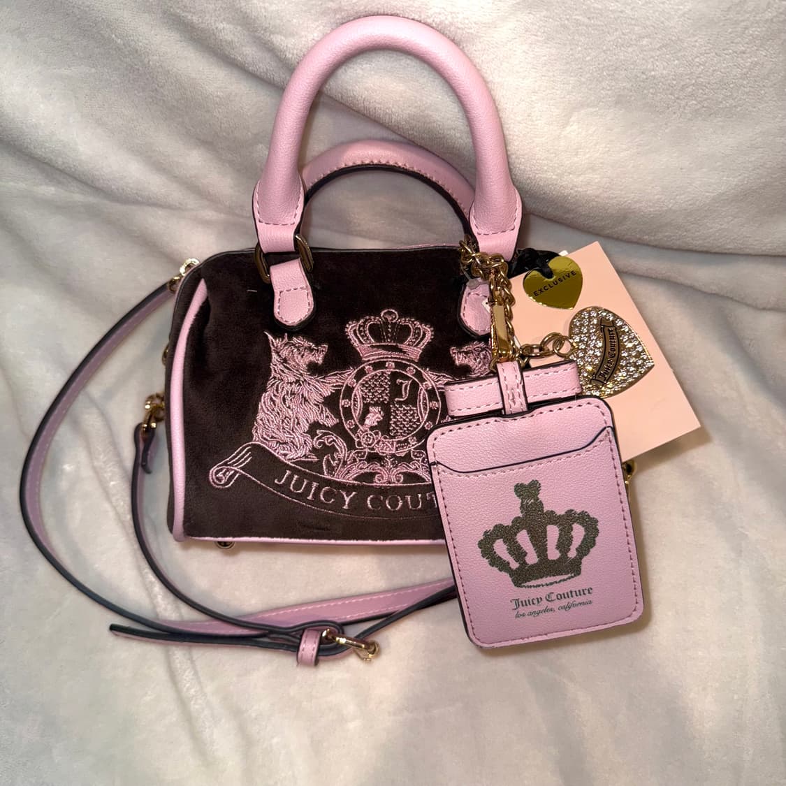 쥬시꾸뛰르 스코티독 숄더백 크로스백 핑크 가방 갸루 베이비베어 베메클 상품이미지1