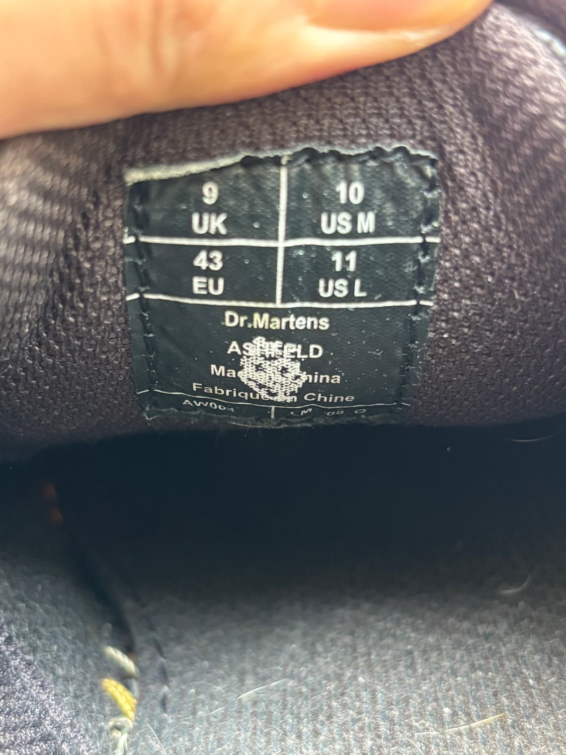 Dr.Martens ASHFIELD 빈티지 브라운 레더 더비 UK9 상품이미지6