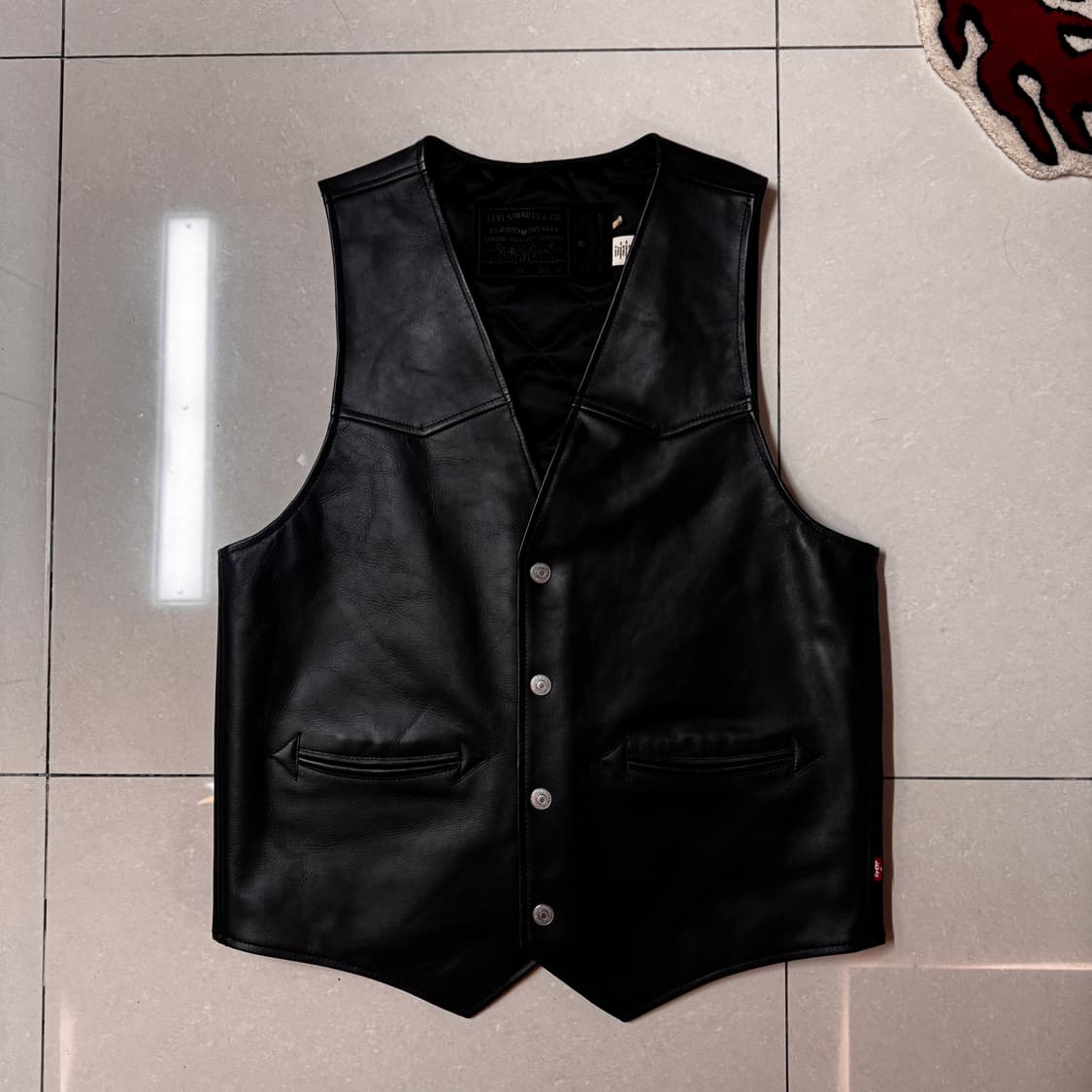 데님티어스 리바이스 레더 베스트 M 상품이미지2