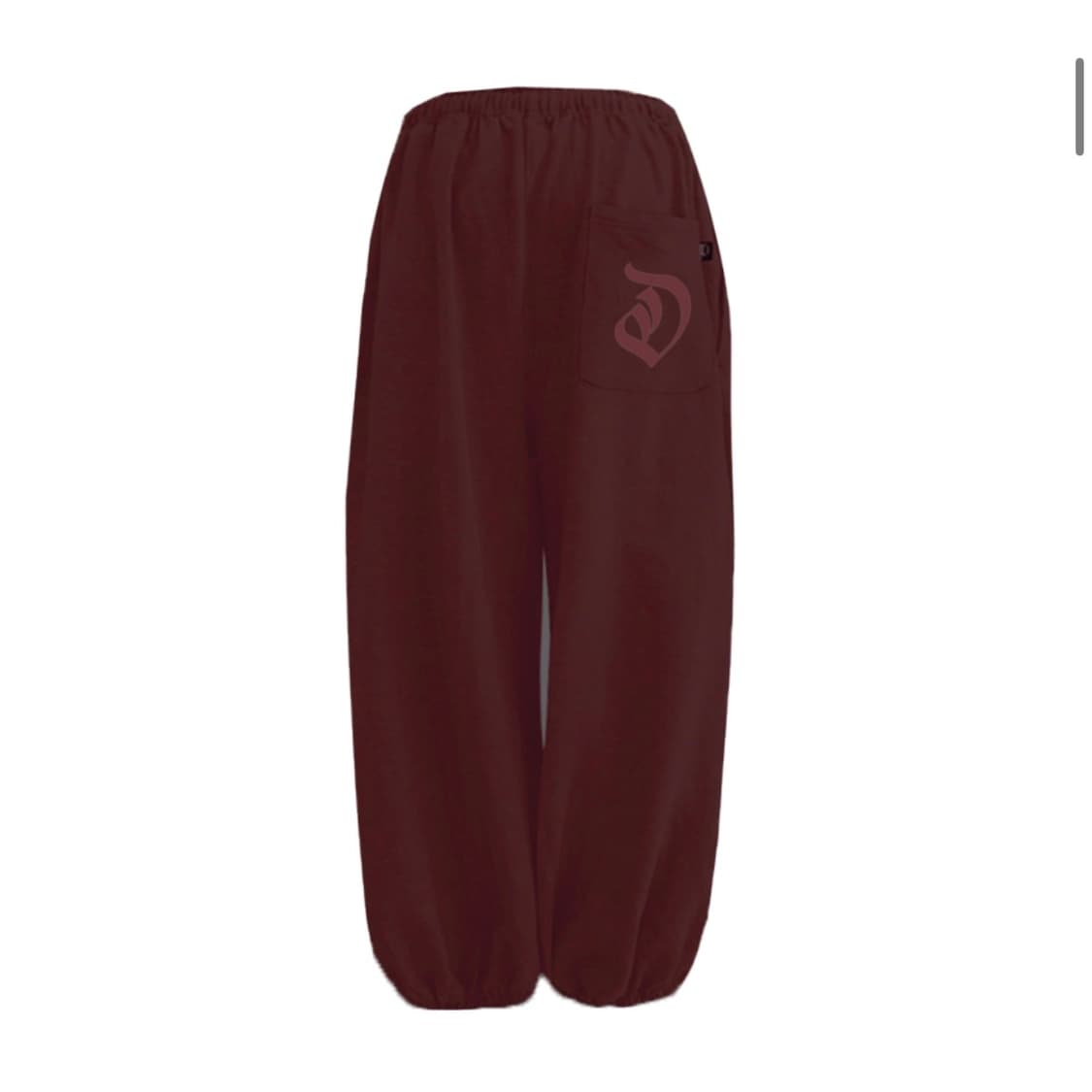 오도어Molly wide jogger in Archive몰리조거 버건디 상품이미지5