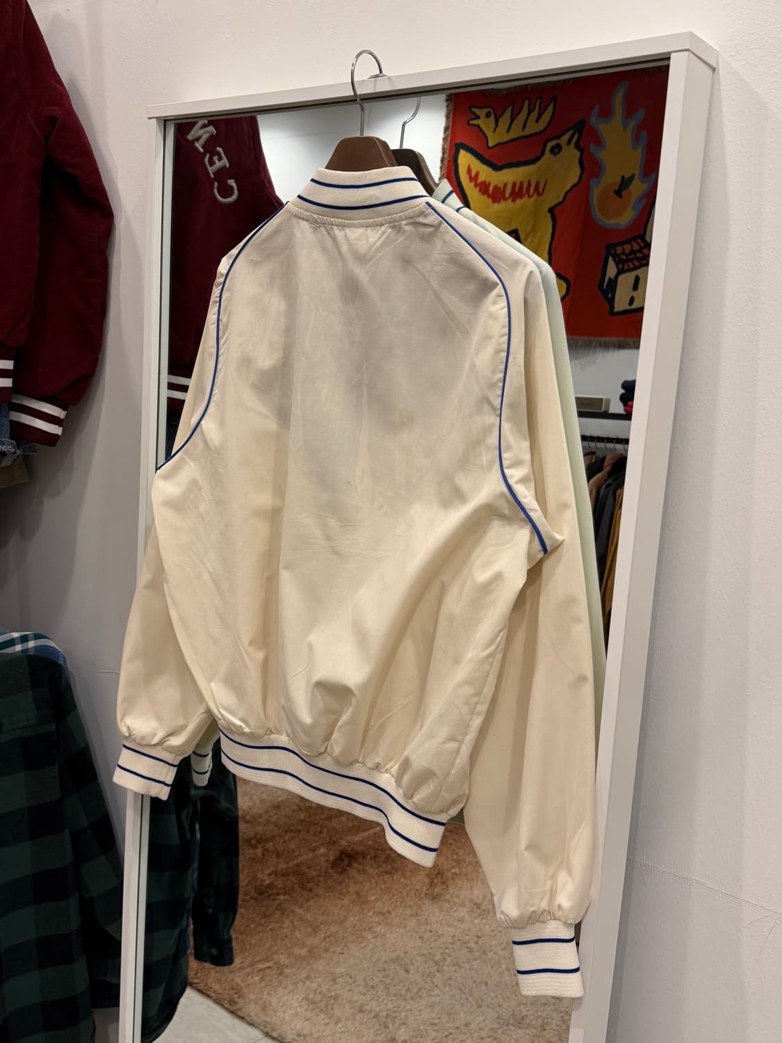 90s Velva Sheen 빈티지 봄버 스포츠 자켓 (made USA) 상품이미지4