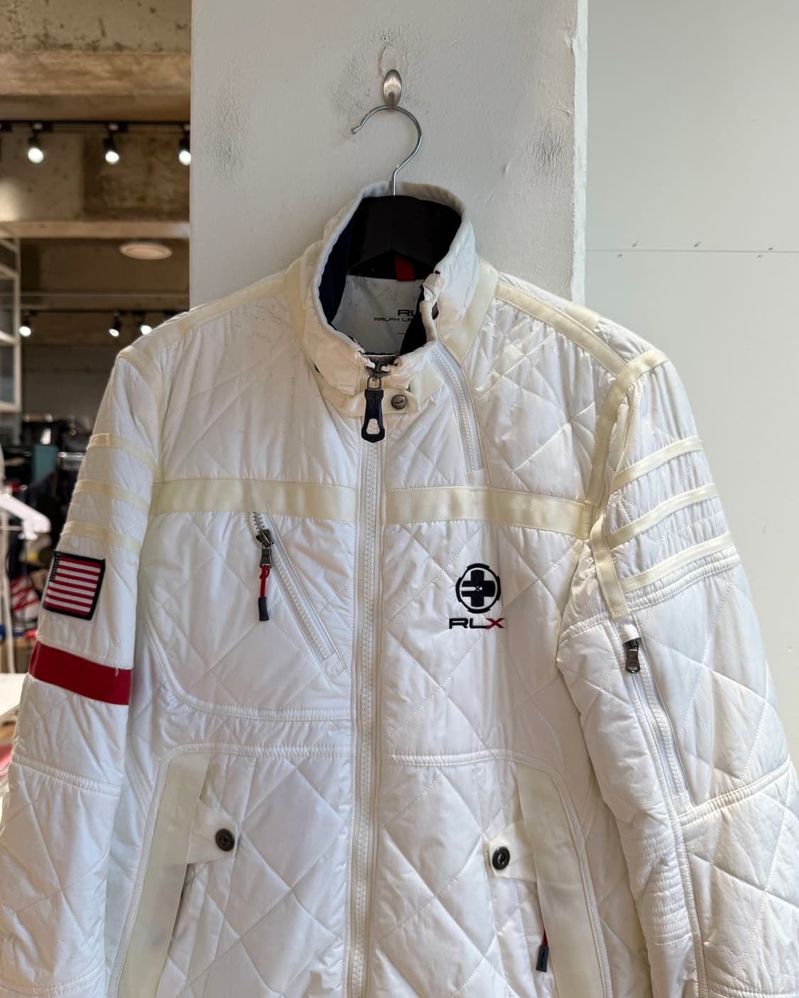 랄프 로렌 rlx 화이트 퀼팅 자켓  상품이미지3