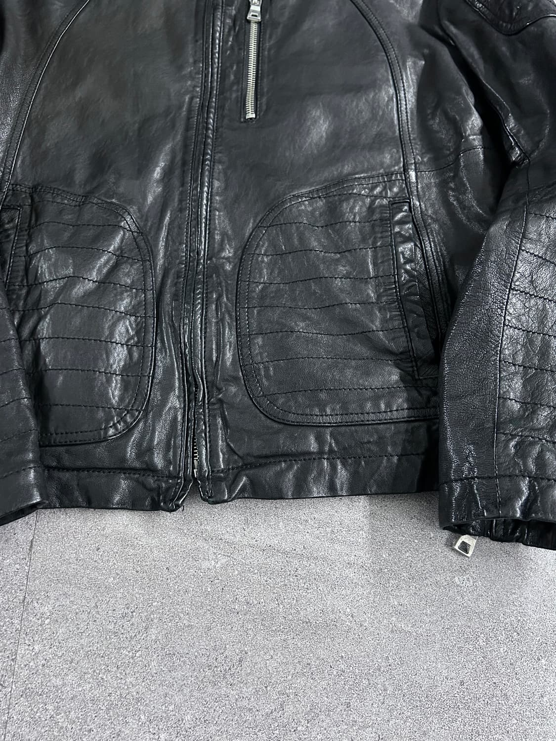 이탈리안 퀼티드 판넬 램스킨 자켓 상품이미지7