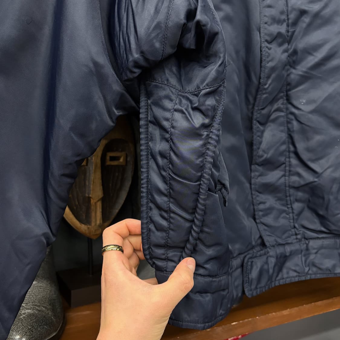 Schott 쇼트 MA-1 플라이트 자켓 윈드가드 N483 상품이미지6