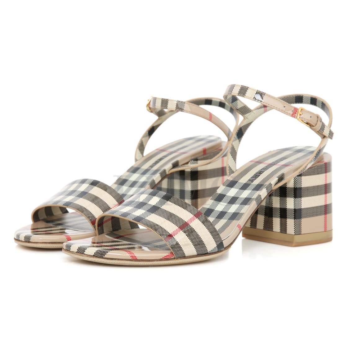 버버리 샌들 페이턴트 빈티지 체크 슈즈 8046040 상품이미지2