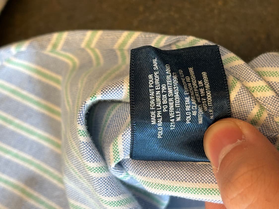 폴로 랄프로렌 스트라이프 셔츠 kids 10-12 상품이미지6