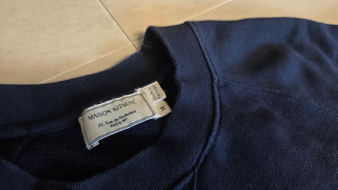 메종키츠네 컬리지 빅로고  맨투맨  상품이미지4