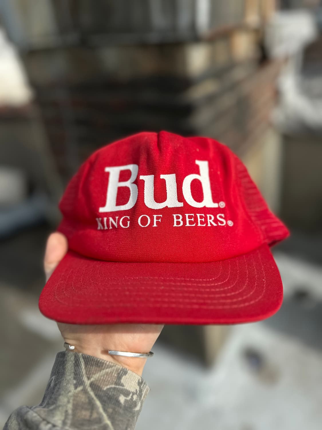 80s Budweiser 빈티지 버드와이저 트러커캡 상품이미지1