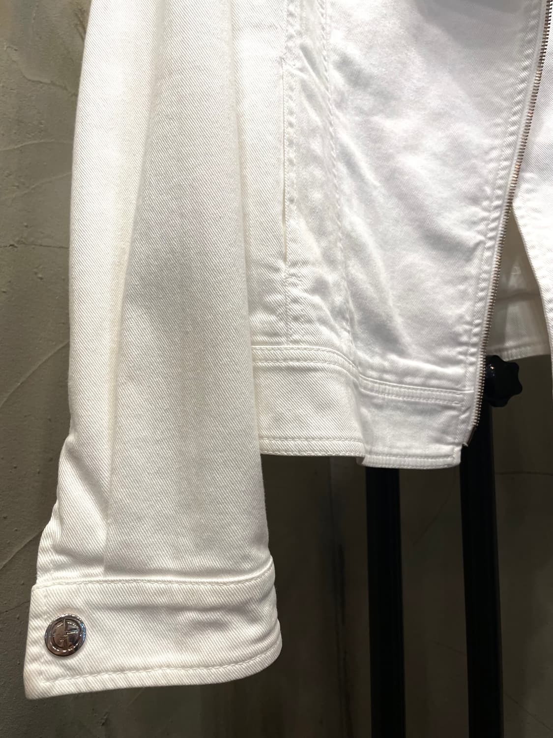 조르지오 알마니 화이트 진 자켓 집업 42 상품이미지2