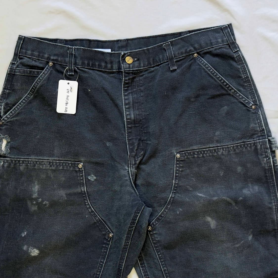 칼하트 더블니 워크팬츠 B01 BLK 38X34 상품이미지2