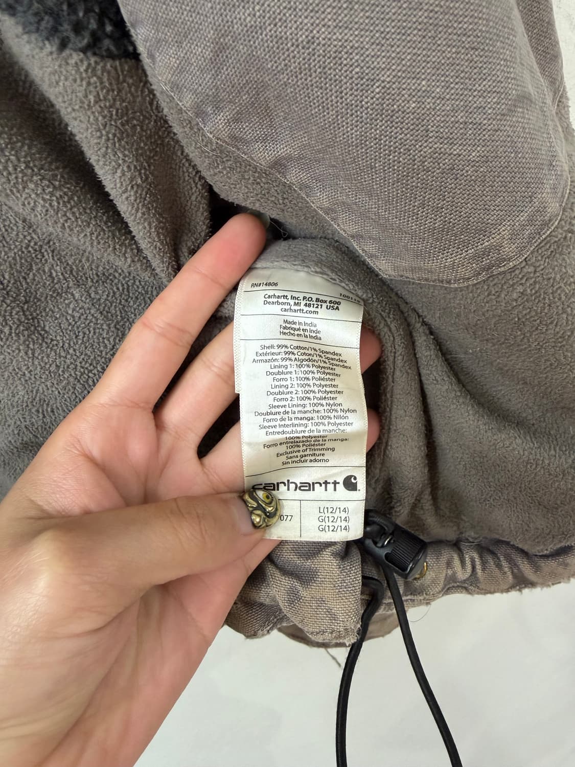 빈티지 쓰래쉬드 칼하트 풀스윙 자켓 상품이미지6