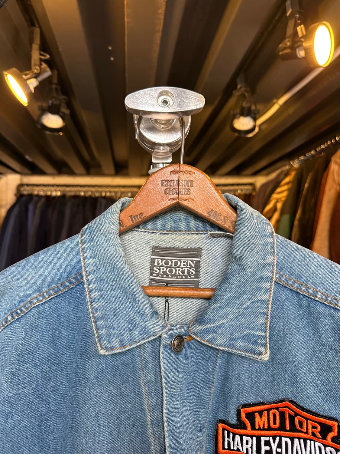 할리데이비슨 자수 데님 트러커 자켓  상품이미지3