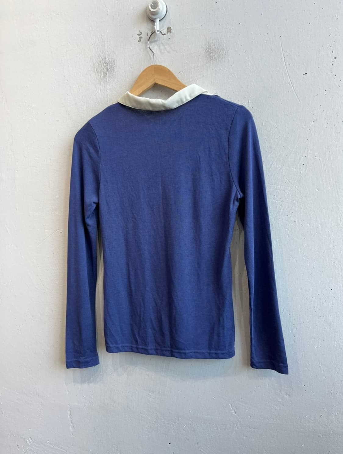 엑시즈팜 axes femme 프릴 레이스 블루 블라우스 일본 빈티지 상품이미지4