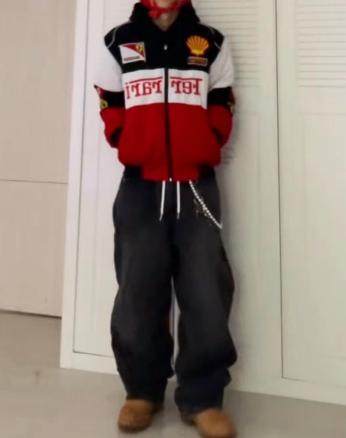 (무료배송, 새상품) F1 페라리 자켓 빈티지 올드스쿨 레이싱 봄버 상품이미지5