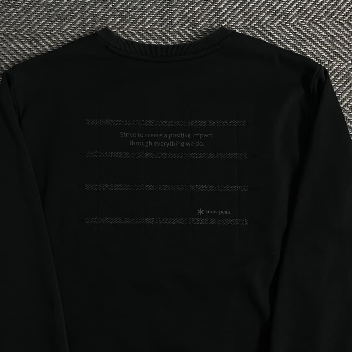 스노우피크 스펠로고 블랙 미니멀 맨투맨y 3029 상품이미지6