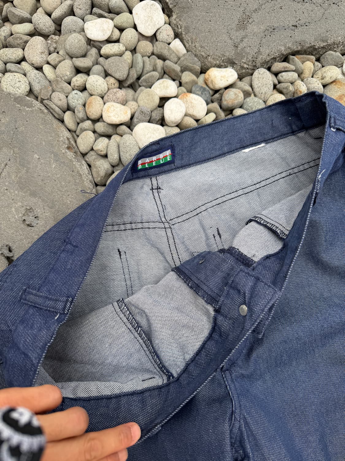 90s VINTAGE WASHED BARBE BLEUE 데님프렌치워크팬츠 상품이미지6
