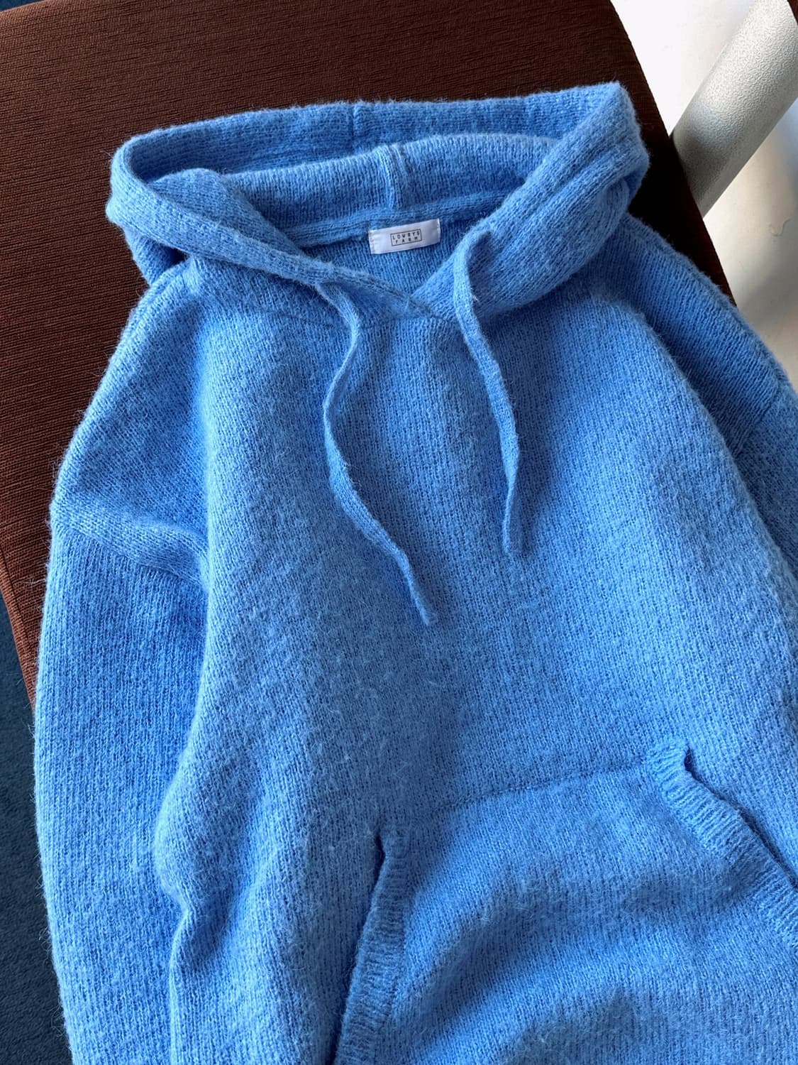 Brushed fabric hooded design knit P/O 상품이미지8