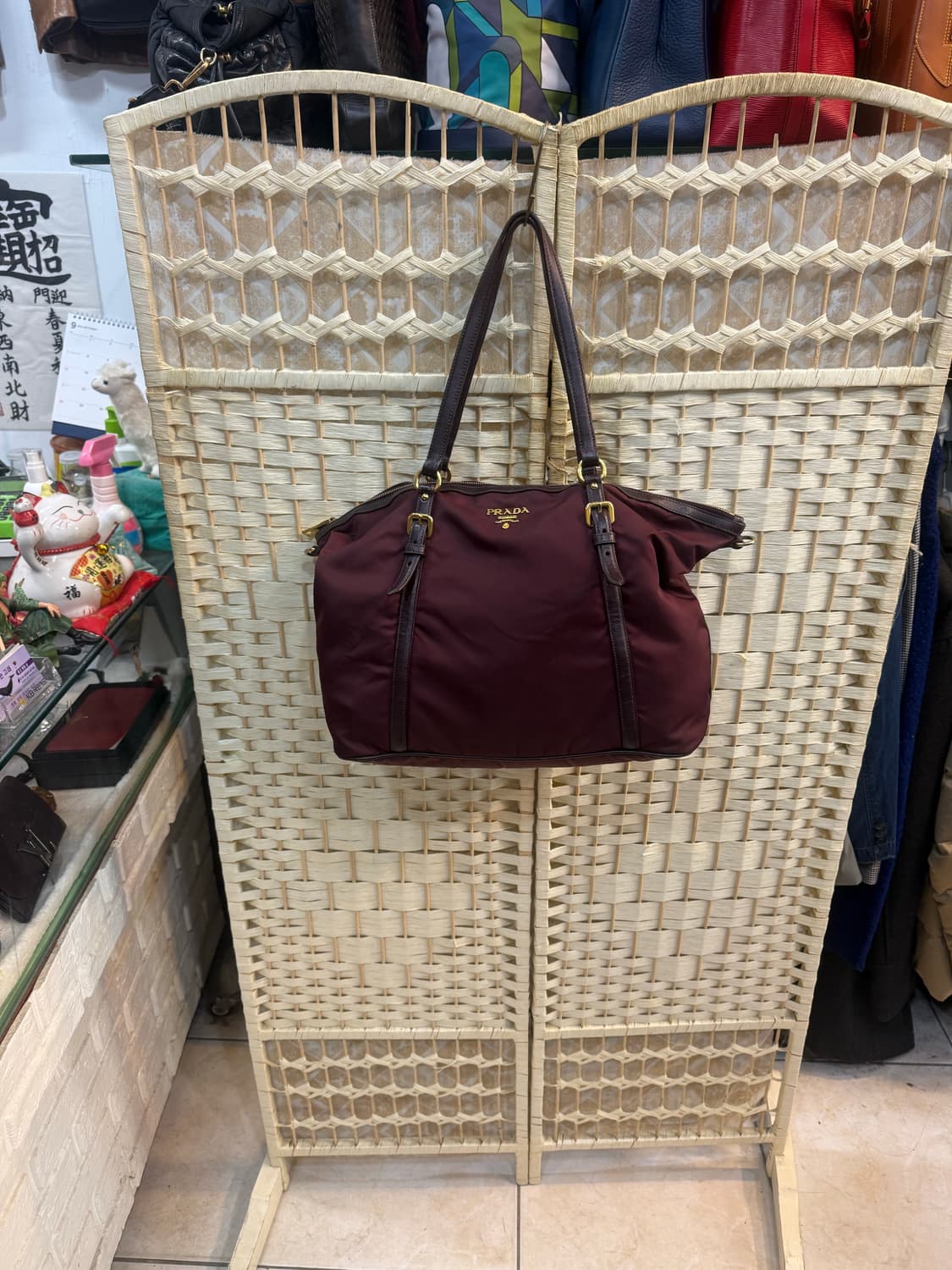 정품 프라다 나일론 쇼퍼백 팝니다 상품이미지1