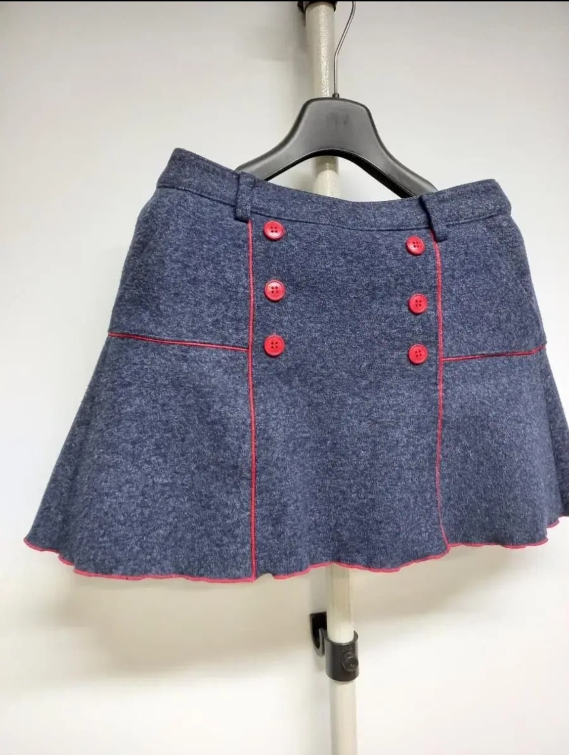 와이드앵글 골프 겨울 모직플레어 큐롯스커트 55 상품이미지3