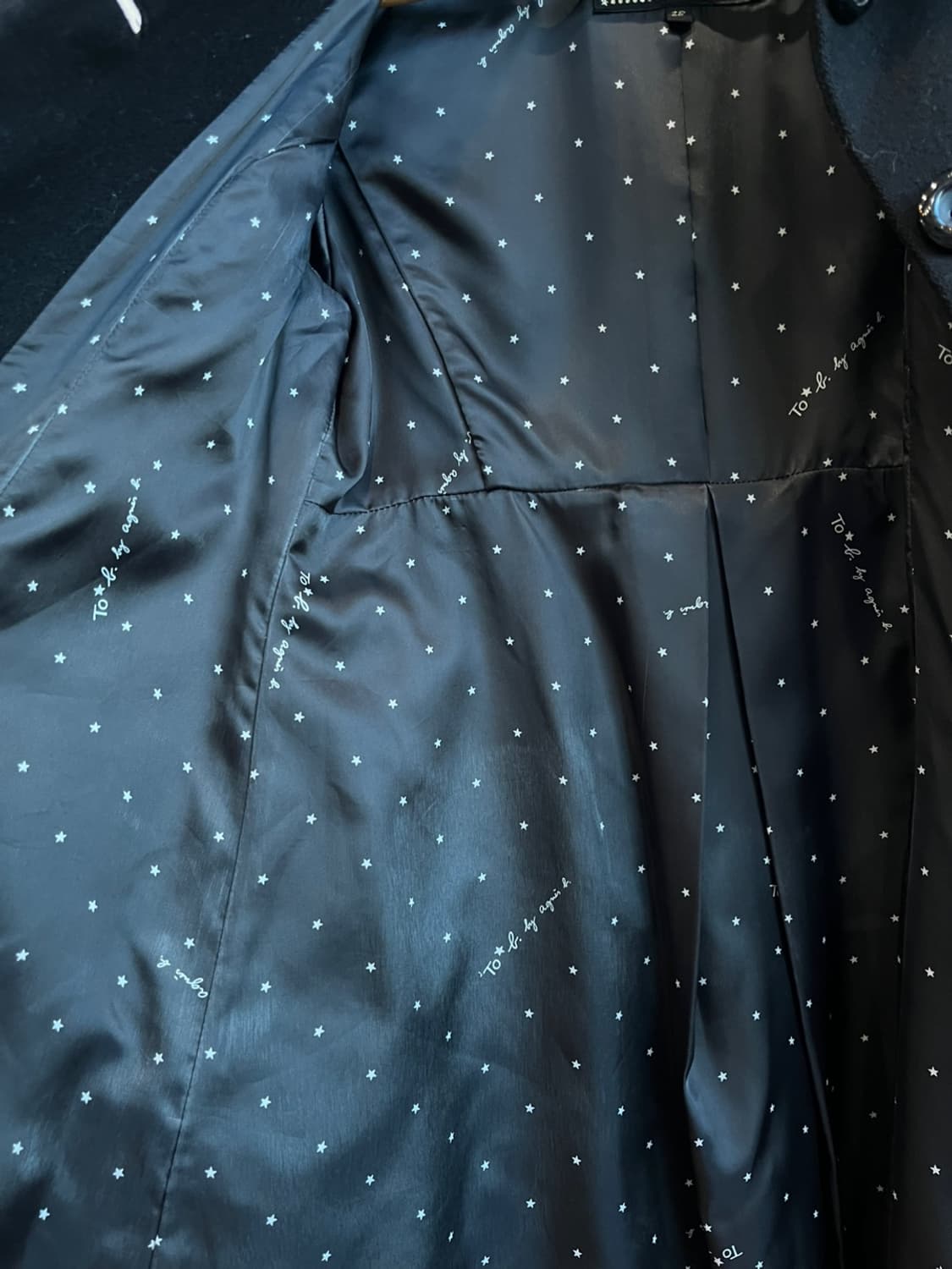 아네스베 울 코트 블랙 상품이미지5