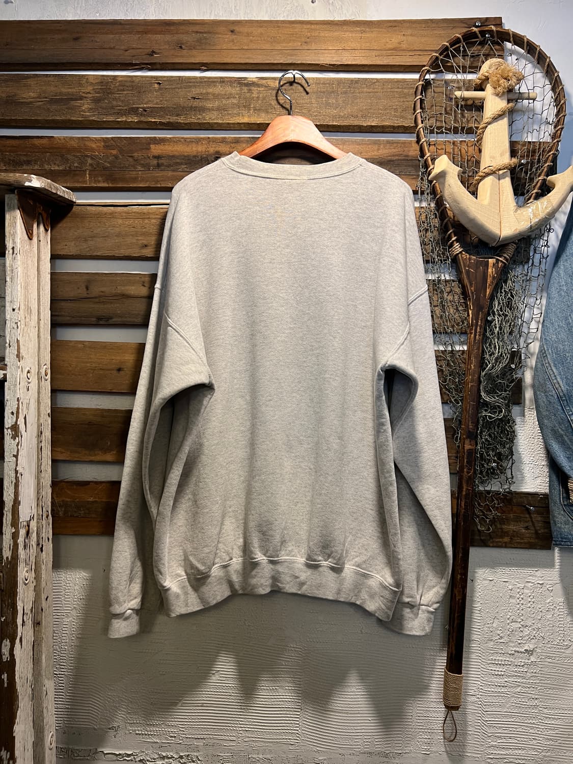 [XL]90's USA Made 위스콘신 풋볼팀 마스코트 멜란지 스웻셔츠 상품이미지6