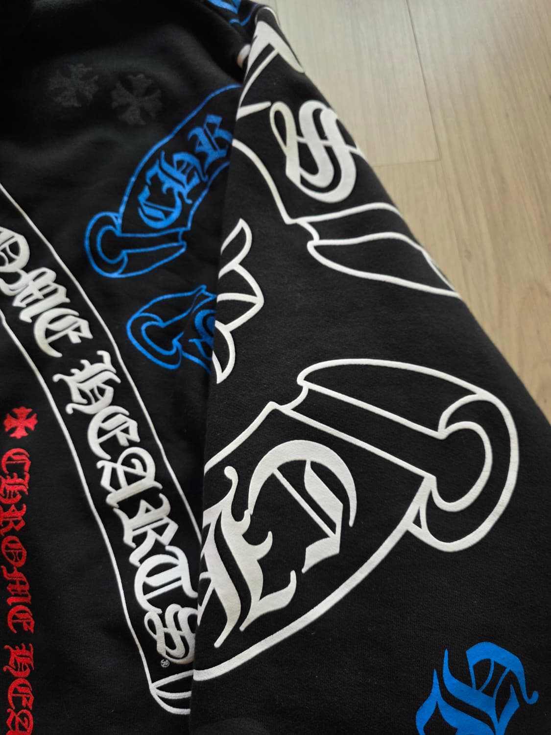 [xxl,새상품급]크롬하츠 스텐실 후드티 상품이미지4