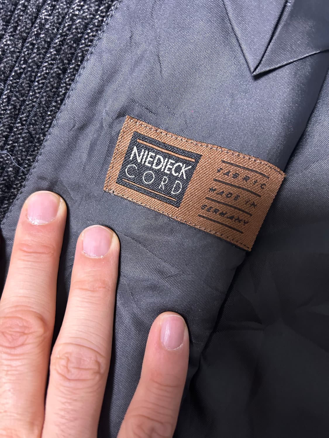 독일제원단 일제 코듀로이 더블자켓 사이즈 105~110 상품이미지3