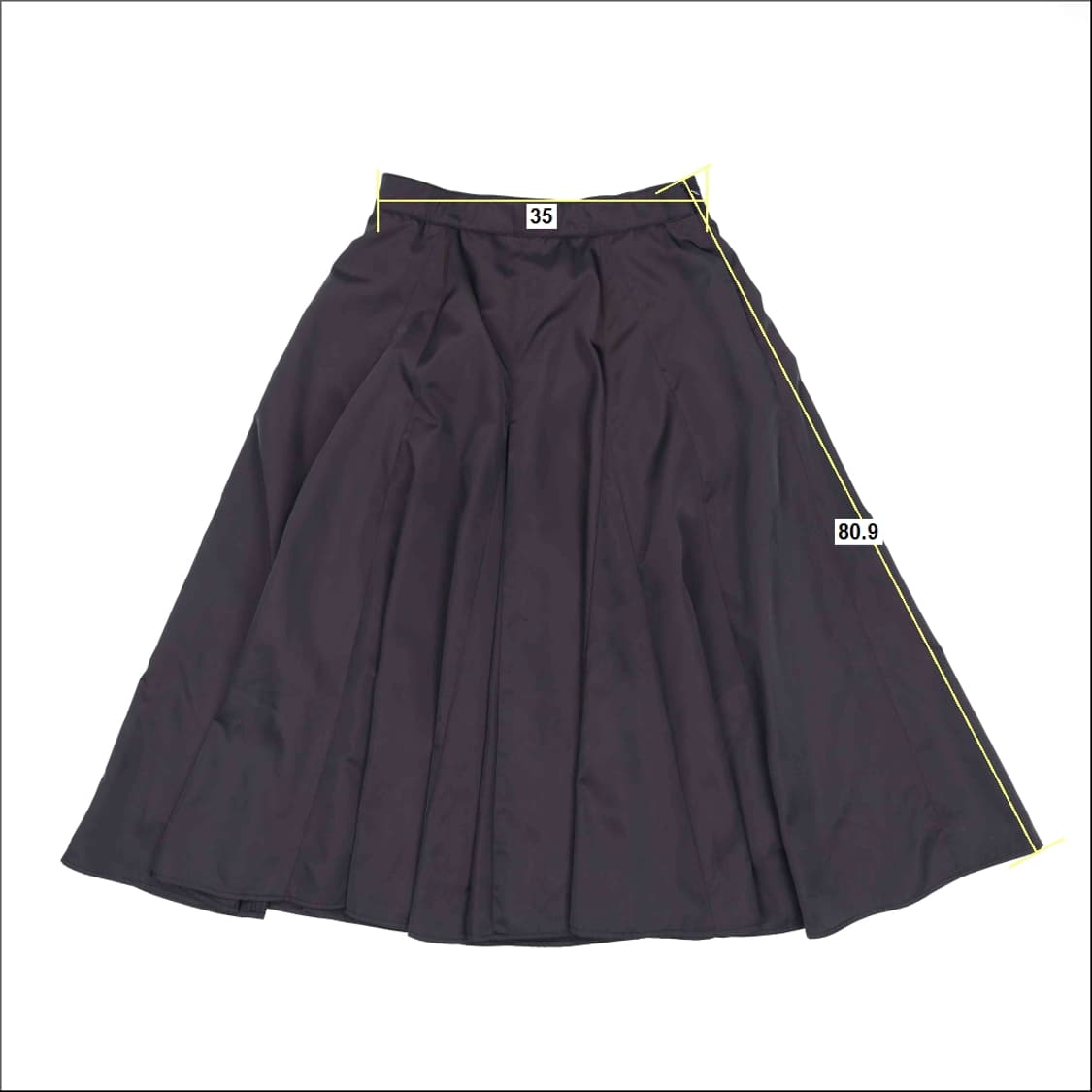 [66] 최신형 잇미샤 백밴딩 플레어 스커트 주름 치마 N6859 상품이미지6