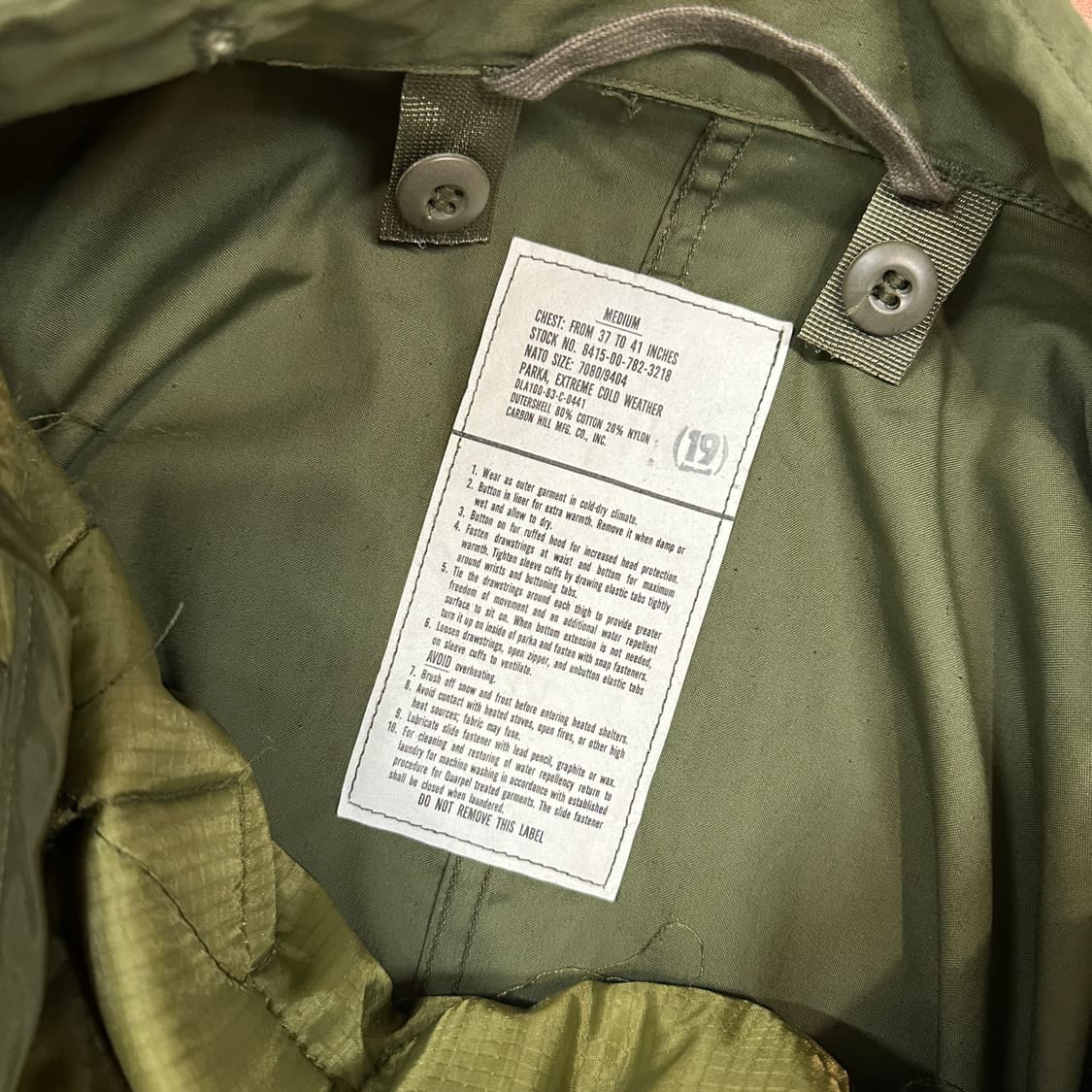 80s OG M-65 피쉬테일 개파카 상품이미지6