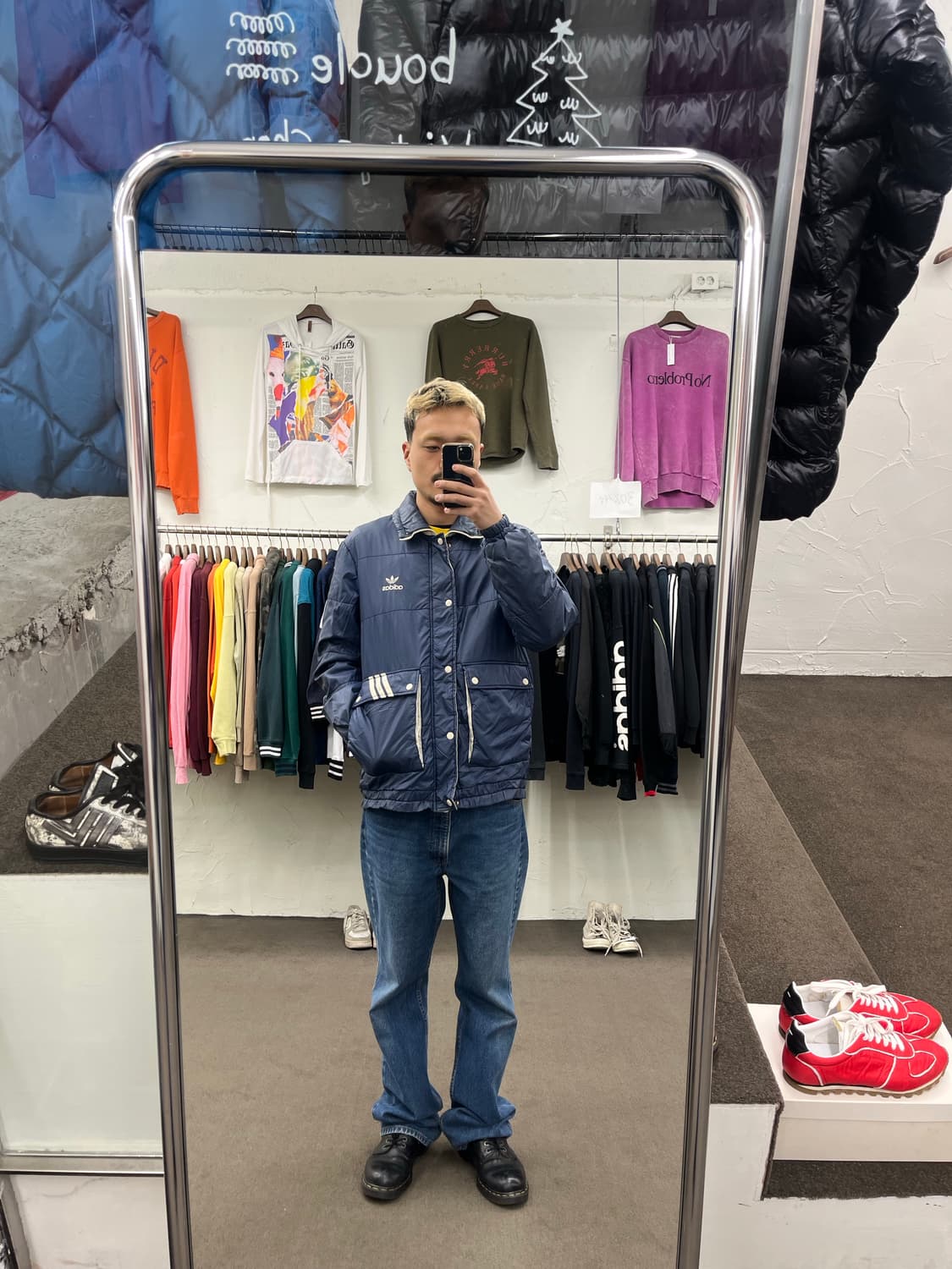 80s 아디다스 서독제 패디드 자켓 상품이미지9