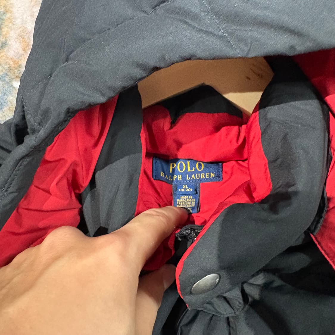 폴로 래드포니 빈티지 후드패딩 자켓 상품이미지4