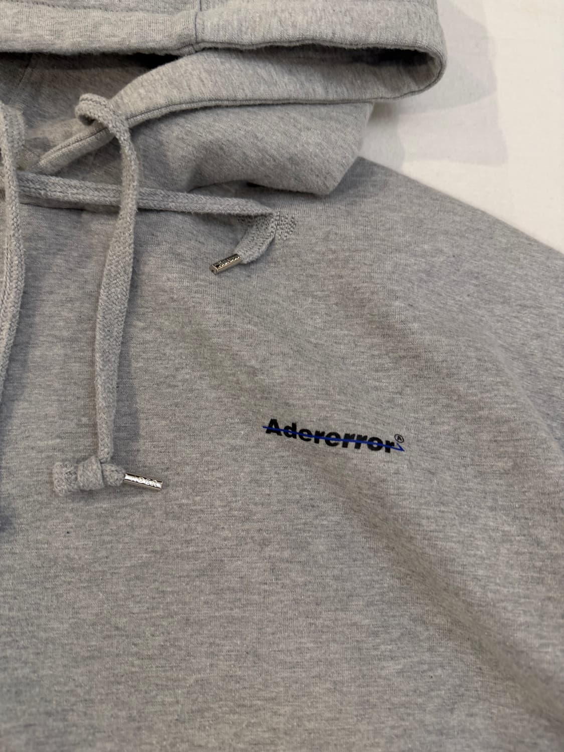아더에러 19ss 비대칭 썬더 후드티 그레이 상품이미지2
