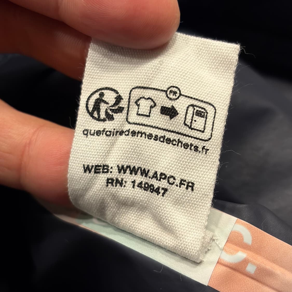 [XS] A.P.C 아페쎄 x 아식스 후드 바람막이 네이비 C352 상품이미지10