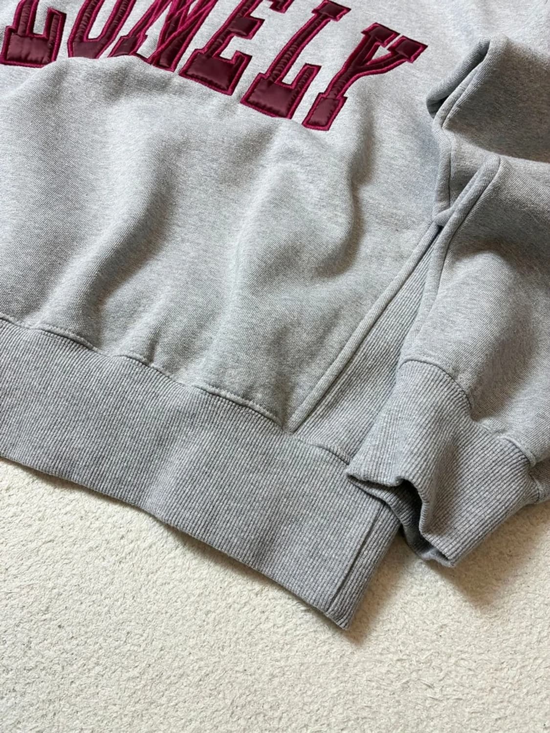 노앙 NOHANT Lonely 헤비코튼 오버 맨투맨 PN7306 상품이미지5