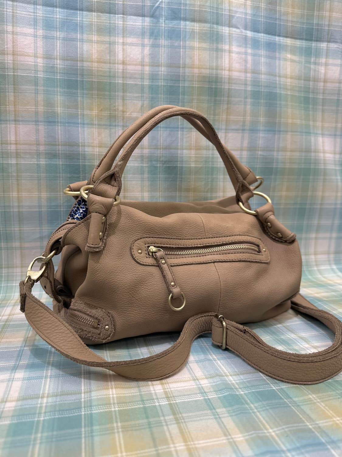 Light Brown Real Leather Bag 상품이미지3