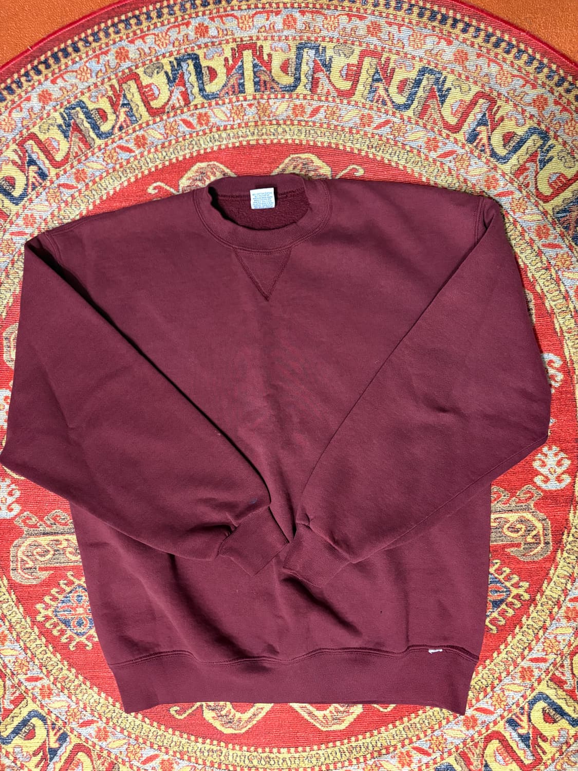 미제 러셀 빈티지 스웻셔츠 버건디 l 상품이미지1