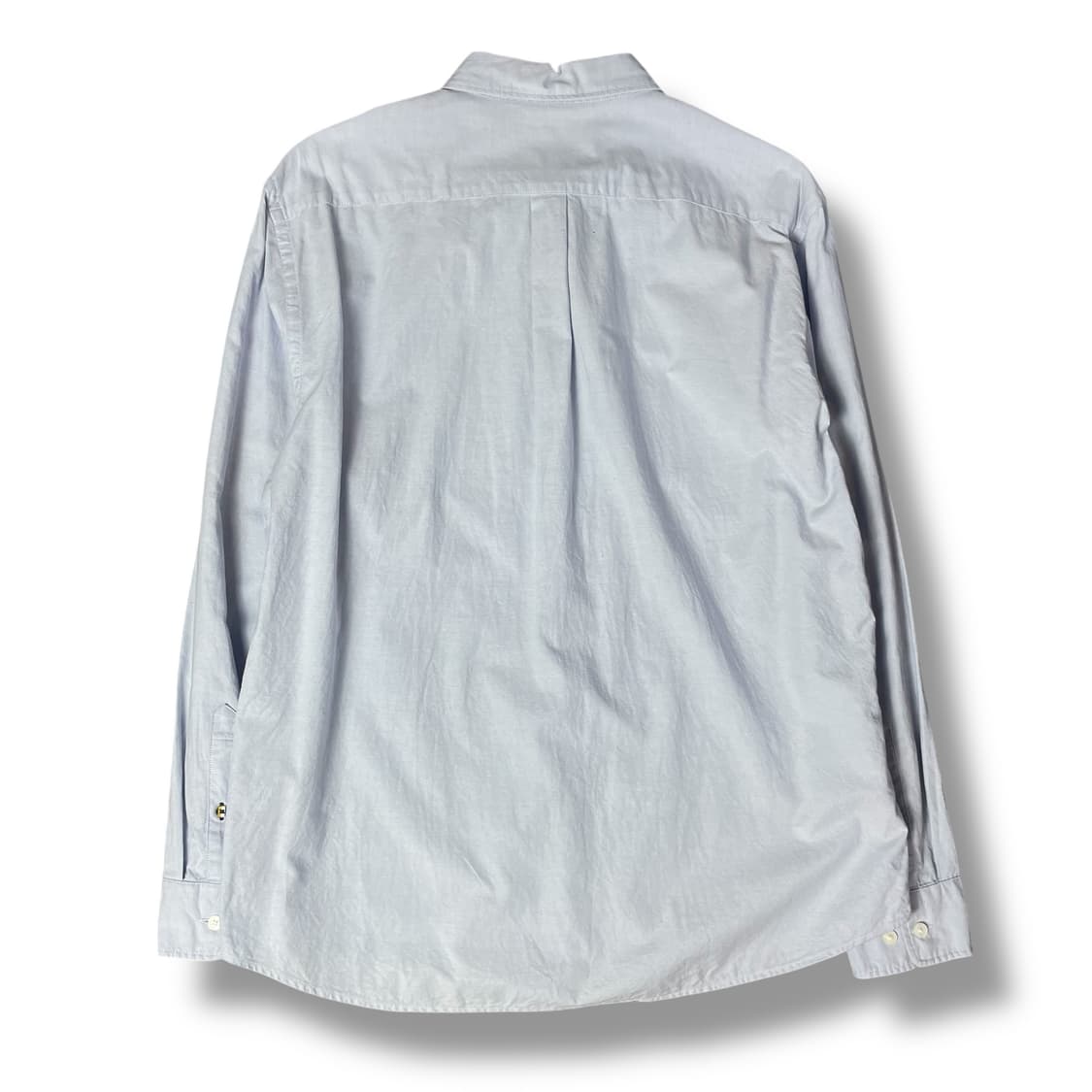 헤지스 미니자수로고 스카이블루 코튼 셔츠 105 상품이미지2