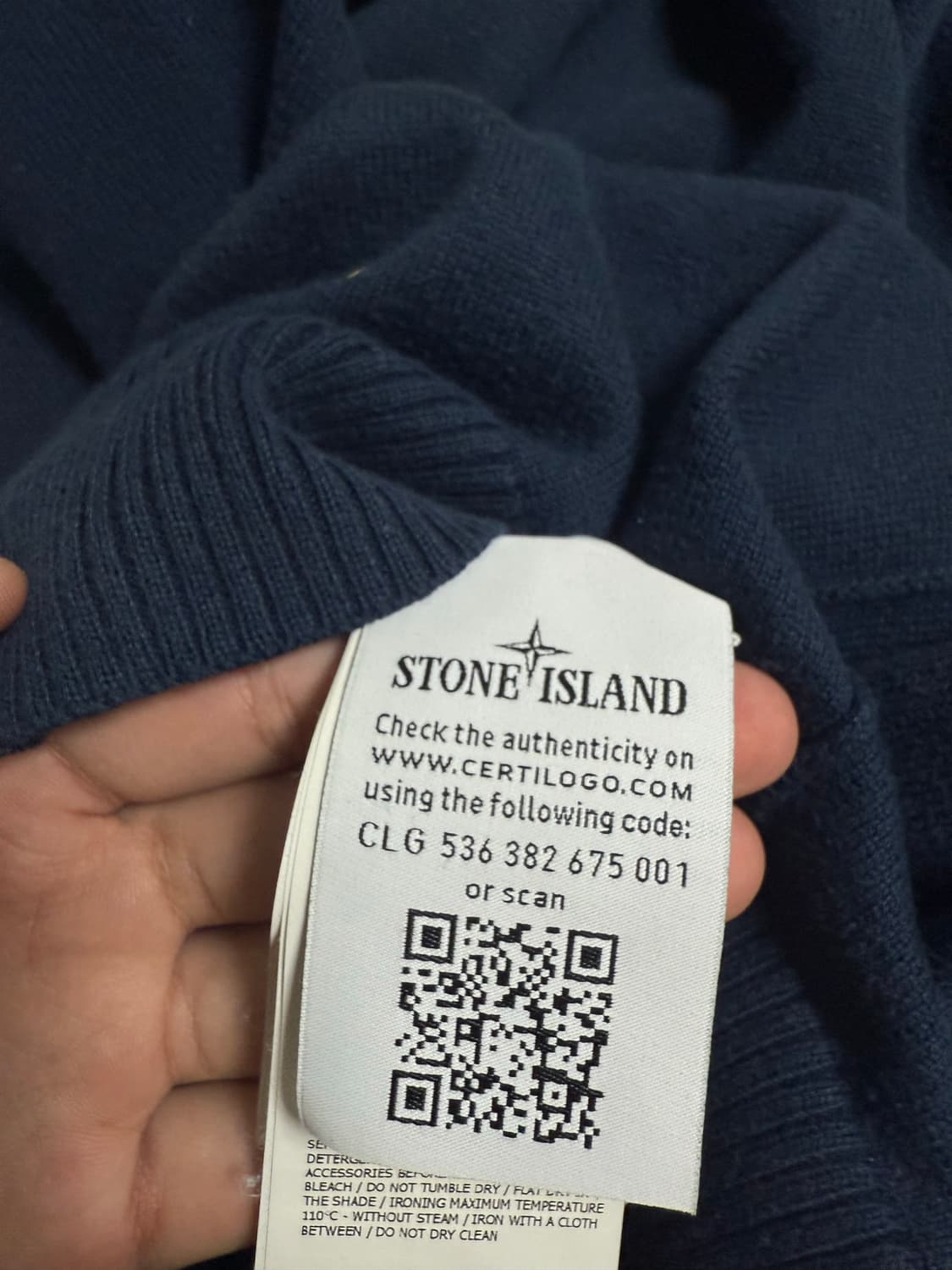 스톤아일랜드 니트 95-100 네이비 상품이미지3