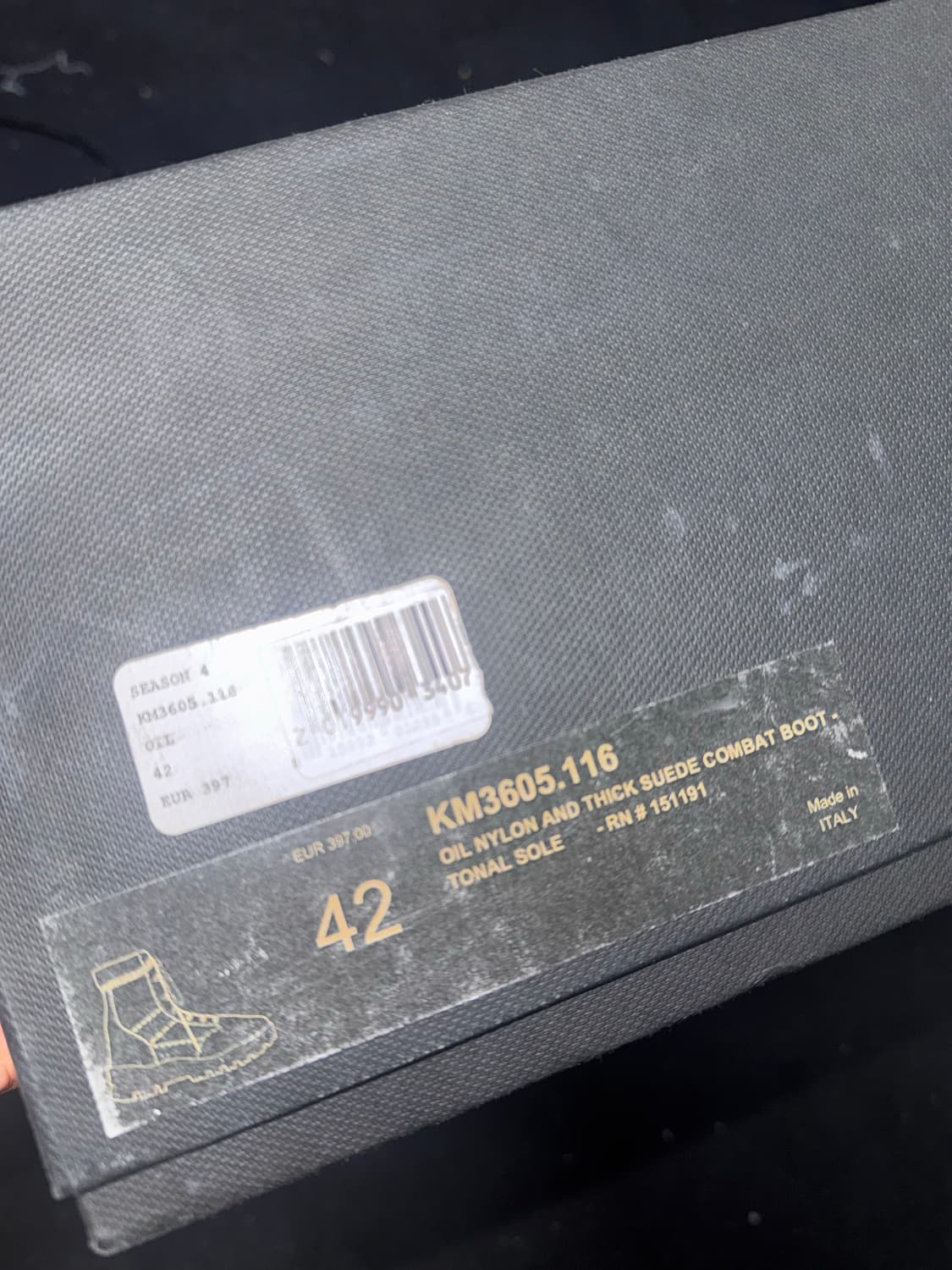 YEEZY SEASON4 COMBAT BOOTS OIL 상품이미지8