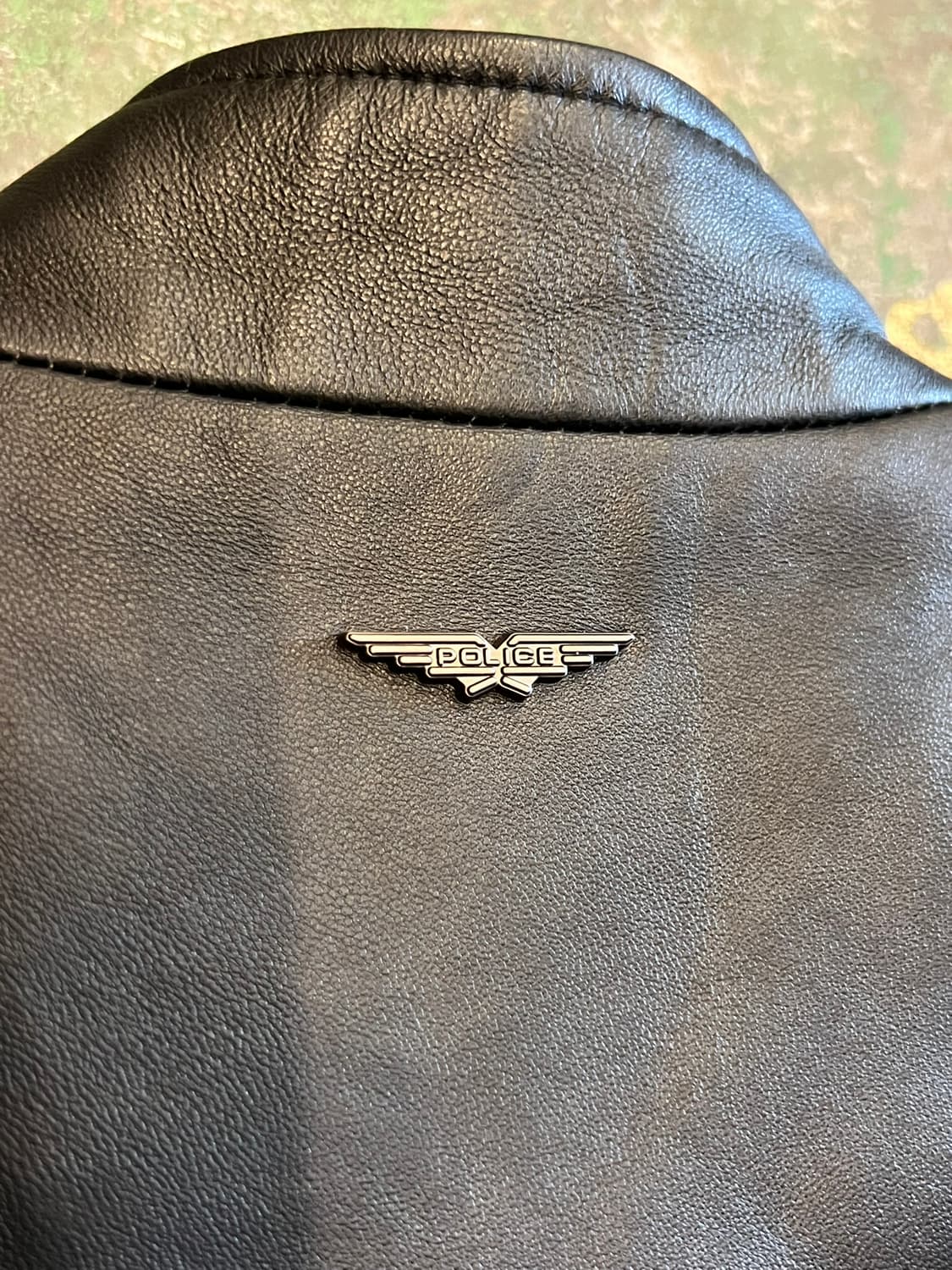 [M] 폴리스 POLICE 양가죽 싱글 라이더 자켓 블랙 레더 자켓 상품이미지10