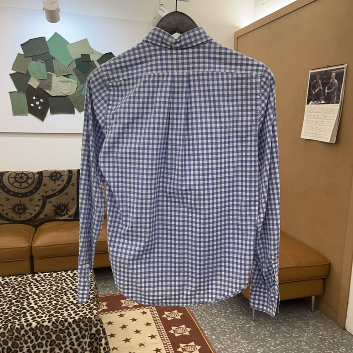 폴로 랄프로렌 빈티지 스카이블루 체크 셔츠 S C08833 상품이미지4