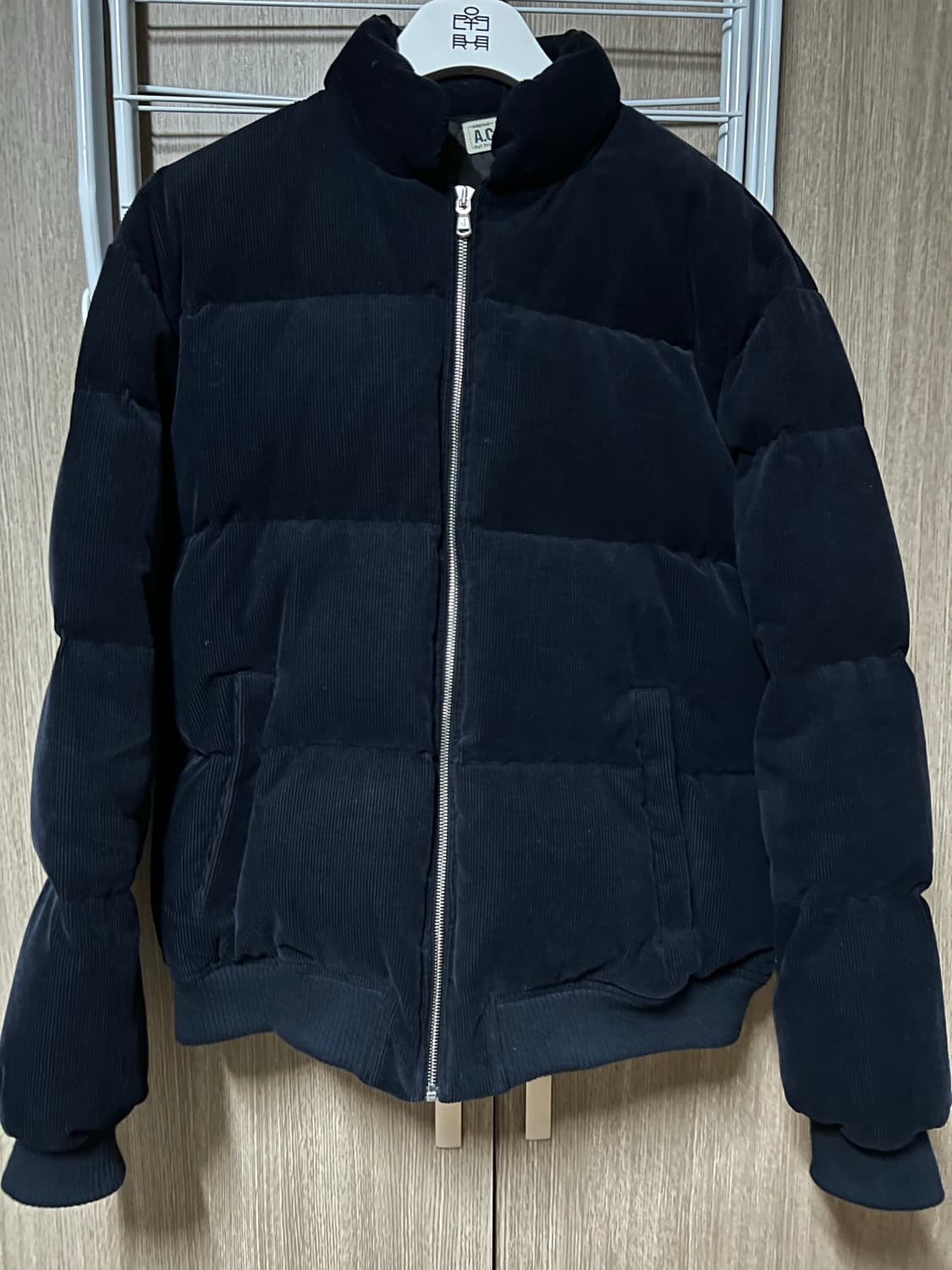 actp 코듀로이 패딩 다크네이비 상품이미지1