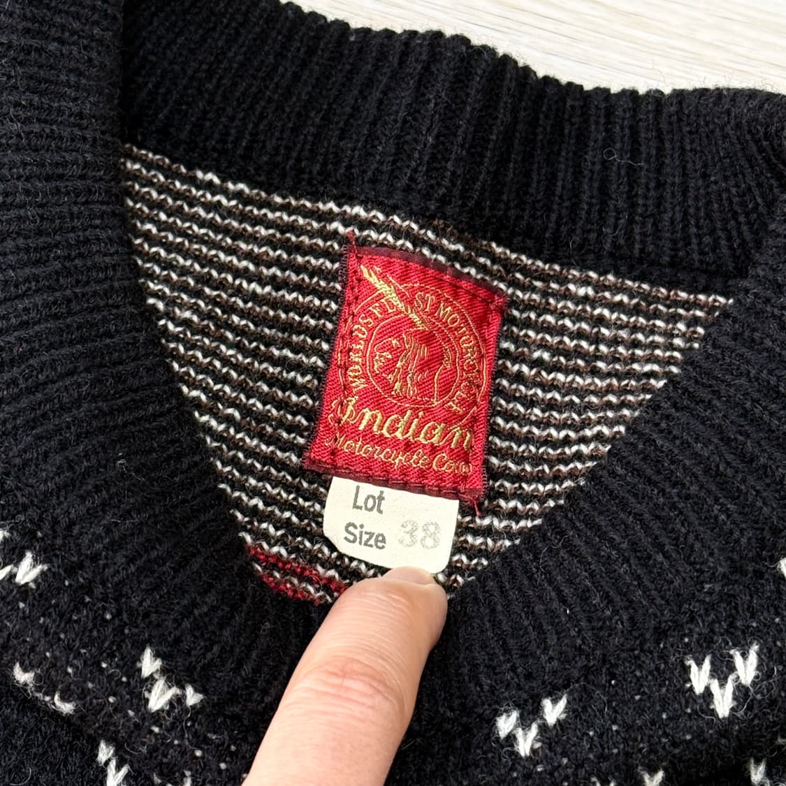 Indian motorcycle 울 니트  상품이미지3