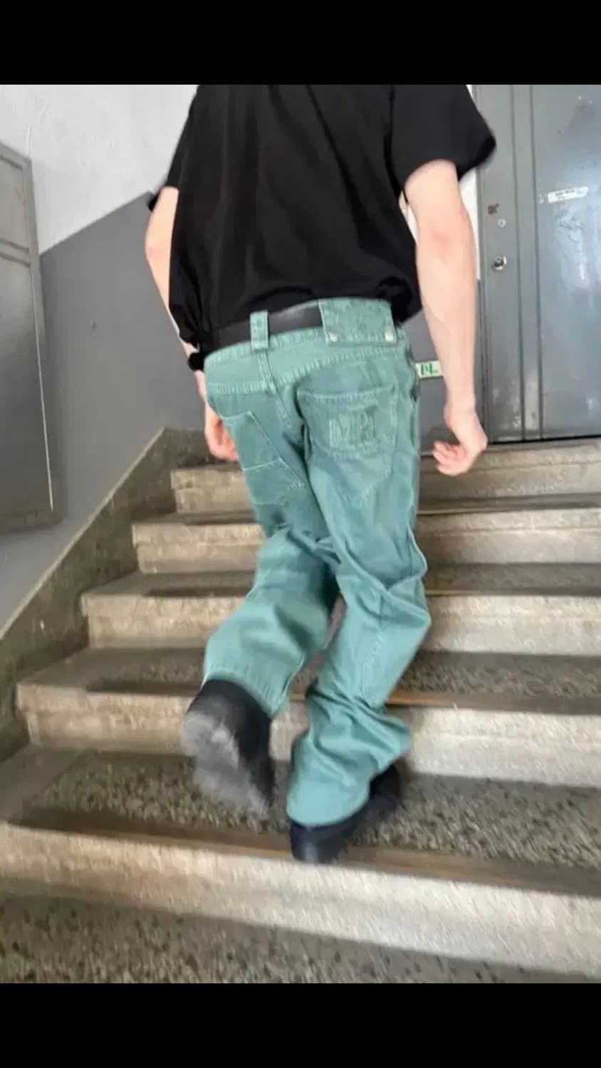 플라스틱 프로덕트 mpa  카프포켓 팬츠 에메랄드 L 상품이미지1