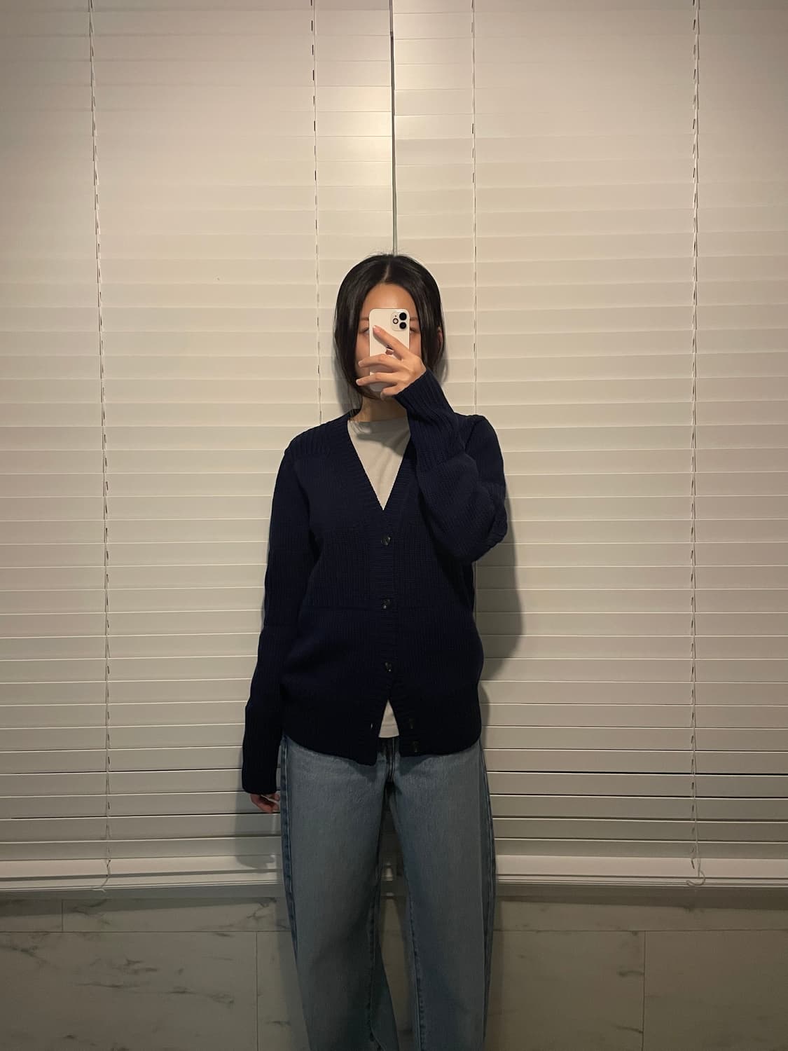 apc 아페쎄 네이비 블루 가디건 상품이미지1