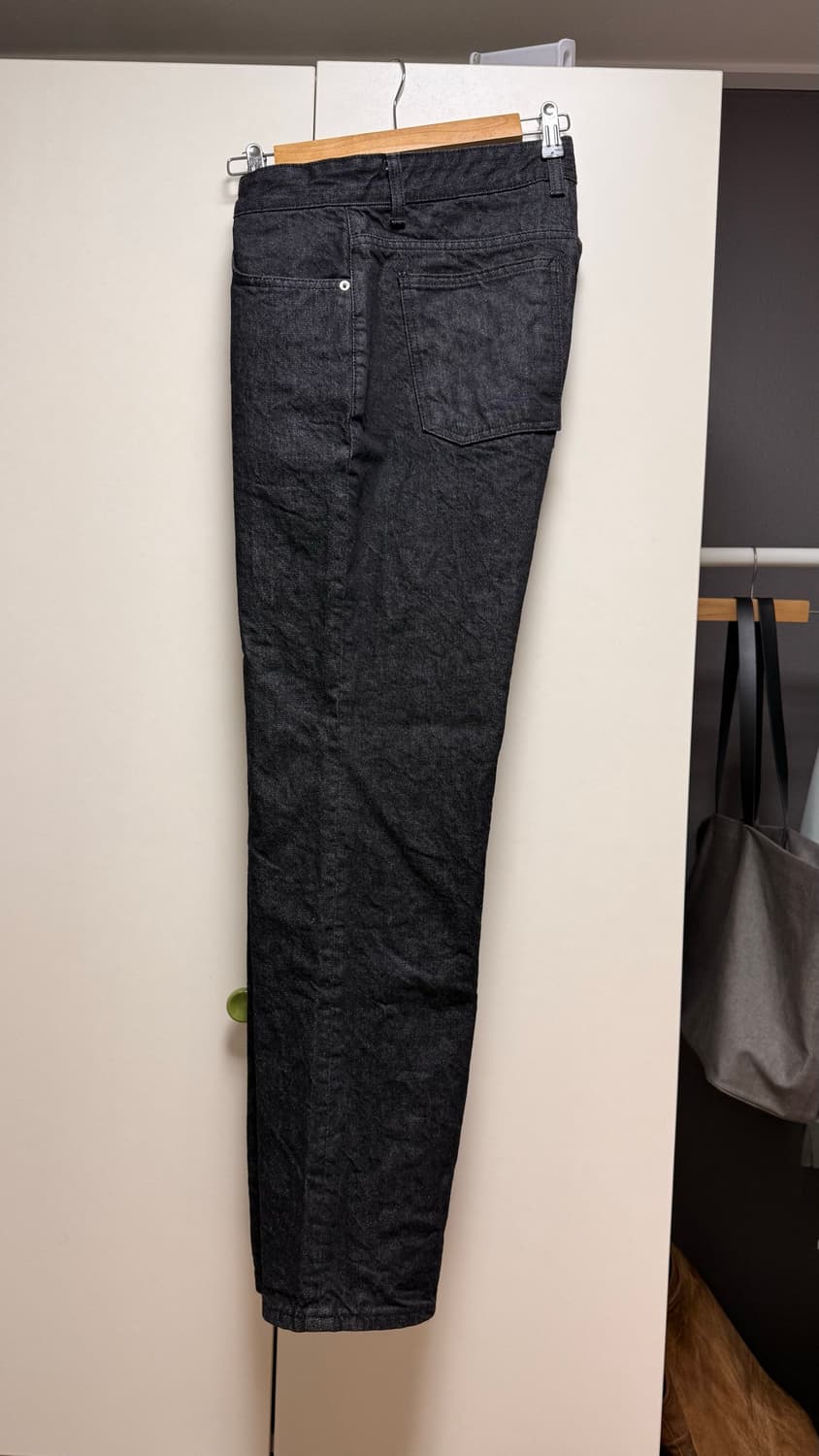 [M] 26ss 유스 스트레이트 데님 워시드 블랙 상품이미지2