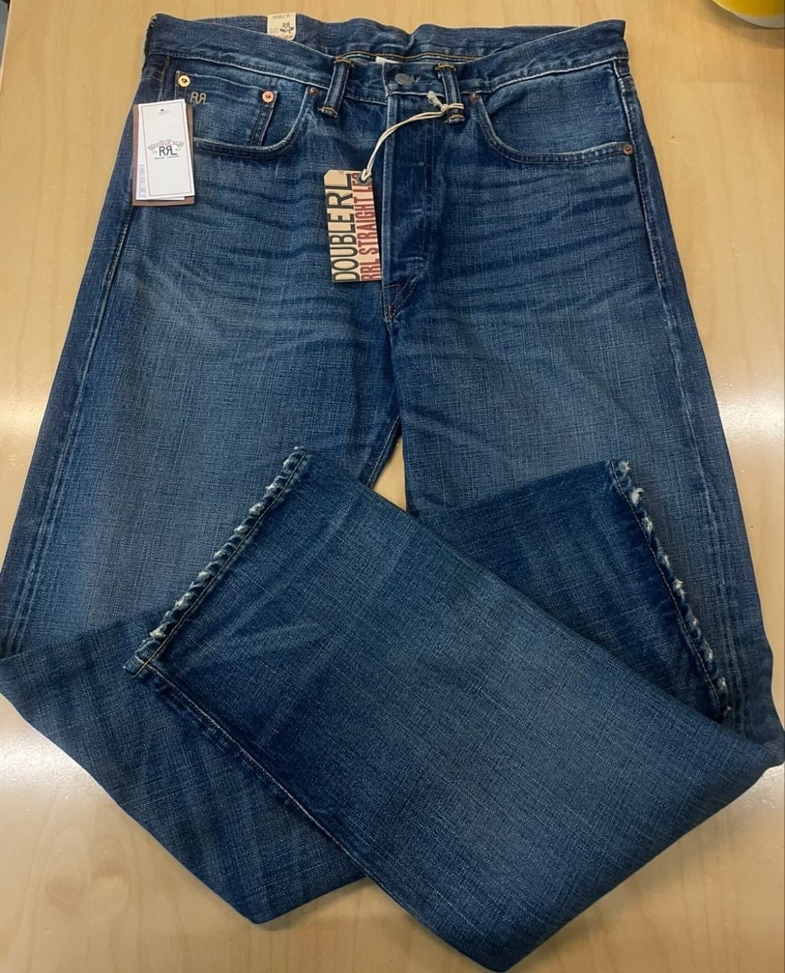 RRL 힐스뷰 스트레이트진 33/32 택달린 새상품 상품이미지2