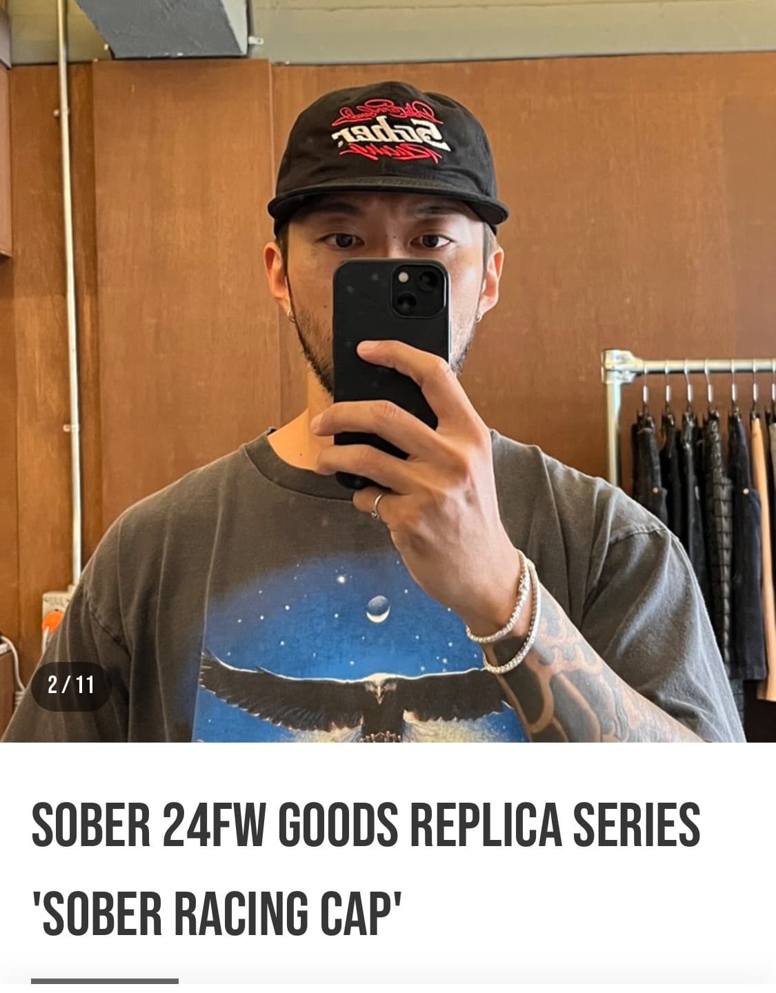 sober 소버 레이싱캡 상품이미지1